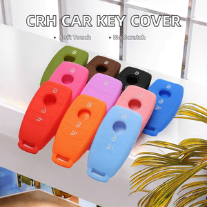 Crh Silicone xe từ xa <span class=keywords><strong>Key</strong></span> Fob Bìa trường hợp Tương thích với Mercedes Benz một C E S G CLASS GLC Cle CLA GLS phụ kiện chìa khóa xe - Product Image 2