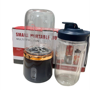 Otro Exprimidor de Frutas Portátil Pequeño para el Hogar, USB, para Exteriores, con Doble Vaso y Tapa Deportiva, Seis Cuchillas, Azul CT268 - Product Image 4