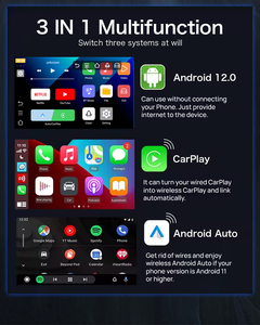 Dispositivo Inteligente 3 en 1 para Auto, Caja de Video Portátil con CarPlay Inalámbrico, Android Auto, Compatible con Netflix y YouTube, Doble WiFi, Punto de Acceso 4G, USB - Product Image 2