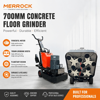 Machine à meuler le béton Merrock 15KW, moteur 380V/440V, 480kg, semi-automatique, largeur de travail 700*700mm, garantie 1 an
