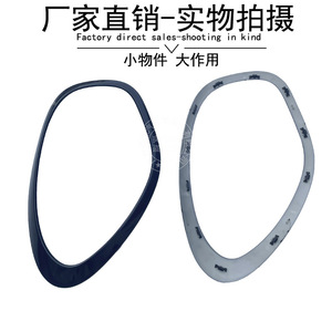 วงแหวนตกแต่งไฟหน้าขนาดเล็ก ขอบโครเมียม R60 R61 ABS ชุบโครเมียมสีดำ - Product Image 4