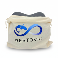 Sacs en coton réutilisables avec cordon de serrage 50x50cm, housse anti-poussière pour coussin, sacs d'emballage pour oreillers avec logo personnalisé