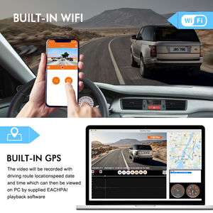 2K Ống Kính Kép Dvr Camera Xe IMX335 3.16 Inch Màn Hình Cảm Ứng Wifi & GPS - Product Image 6