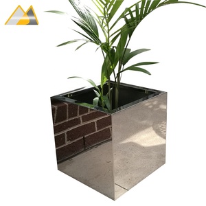 1.2MM Thick Polished Stainless Steel <strong>Planter</strong> <strong>Box</strong>, Decorative Metal <strong>Window</strong> <strong>Box</strong> <strong>Planters</strong> - Product Image 5