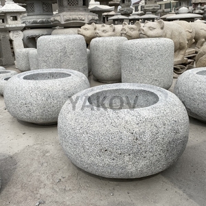 <span class=keywords><strong>Bassin</strong></span> de lavage extérieur en pierre naturelle durable, style <span class=keywords><strong>japonais</strong></span> Zen, en granit, Tetsu Bachi - Product Image 4