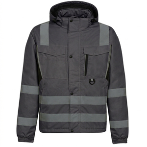 Reflective Winter Workwear Safety <b>Jacket</b> for Construction <b>Worker</b> Quick Dry Work Wear Comfortable OEM Services Safety <b>Jackets</b> - Product Image 1