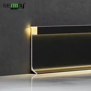 Desain baru papan pinggir lantai dengan lampu led aluminium dinding skirting baseboard