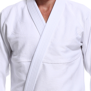 Venta al por Mayor, Entrega Rápida, Kimono de Jiu Jitsu Brasileño, 100% Algodón, Logotipo Personalizado, <span class=keywords><strong>Kimonos</strong></span> de Jiu Jitsu Negros, Azules y Blancos - Product Image 5