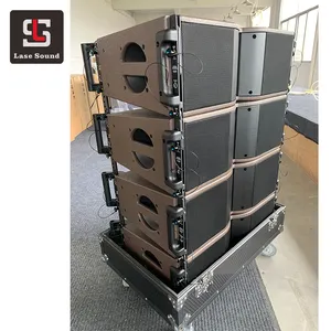 Dual 8 inch active speaker professional line array sound system