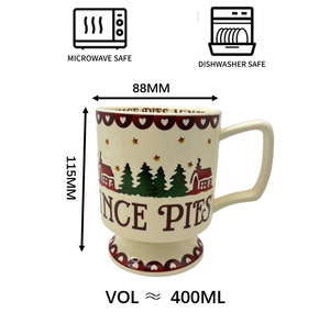 Vaisselle en céramique sur mesure à faible MOQ d'usine, tasses personnalisées de 400 ml avec logo, tasses en céramique personnalisées pour cadeaux - Product Image 2