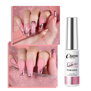 <span class=keywords><strong>Golden</strong></span> Silver Metal Liner Gel 10ml Nail Art Soak Off Metallic Painting Liner Gel Polish - Product Image 3