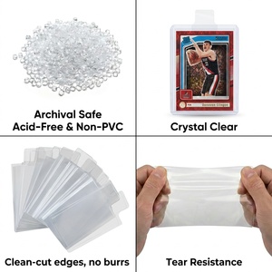 Fundas Protectoras Profesionales para Tarjetas con Tirador, de 2 Mil, Libres de Ácido, para Tarjetas Deportivas, Archivamiento, Plástico Protector - Product Image 6
