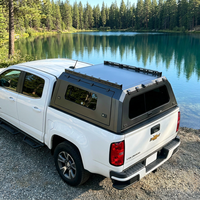 Cubierta Rígida de Aluminio Reforzado de 6.1 a 6.5 Pies con 3 Puertas y Ventana Deslizante para Camionetas Tacoma y Dodge Ram 1500