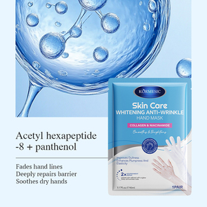 Masque en tissu KORMESIC Marque Privée 80/90ml au Collagène et Niacinamide, Éclaircissant, Anti-rides, Lissant, Non collant, Réparateur pour Mains et Pieds - Product Image 4