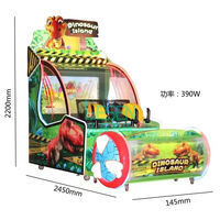 Machine de jeu d'arcade de tir aquatique à monnayeur pour 2 joueurs Dinosaur Island pour parcs d'attractions et centres de jeux