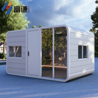 Cabines de jardin carrées modernes (Maisons conteneurs) – Conception écologique en acier et aluminium pour hôtels et locations de vacances – Garantie 5 ans