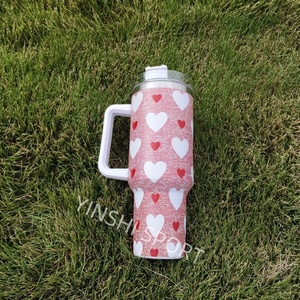 San valentino boccale isolato sottovuoto in acciaio inox con coperchio bottiglia personalizzata a doppia parete borraccia da viaggio con rivestimento in polvere G - Product Image 3