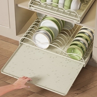 Vente en gros de haute qualité métal direct multifonctionnel tiroir style poulie fournitures de cuisine étagère vaisselle et bol étagère de rangement