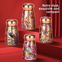 Nuevo Termo Mini de Estilo Chino con Pantalla Inteligente de Temperatura, Aislamiento al Vacío de Acero Inoxidable, Aislamiento Térmico de 6-12h