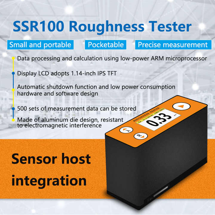 Ss R100 Roughness SSR100 Pocket-Sized High Precision Surface Roughness Tester & Meter ...