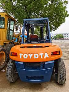 מלגזה משומשת של טויוטה 6t במחיר נמוך, מכונת תובלה לבנייה משומשת, מנוע דיזל שטח, ציוד עבודות עפר משומש - Product Image 6
