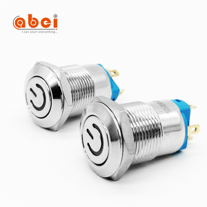 ABEI Diameter 12mm 16mm <span class=keywords><strong>on</strong></span> <span class=keywords><strong>off</strong></span> untuk lampu daya Led 5V <span class=keywords><strong>12V</strong></span> 110V tahan air Reset/menempel daya logam tombol tekan harga - Product Image 2