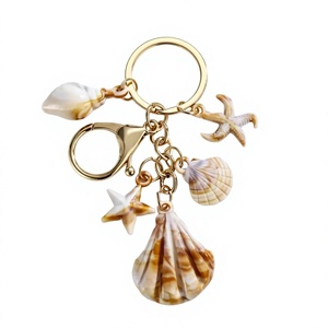 Porte-clés Coquillage Décoration Marine Coquille Naturelle Porte-clés Cadeau de Plage Souvenir Fait Main Cadeau Promotionnel Fournisseur - Product Image 1