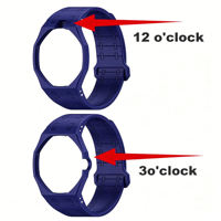 Kit de Modificación de Silicona Premium Upro para Reloj de Bolsillo AP-swatch Royal Pop, Cambio a Reloj de Pulsera Deportivo con Correa Impermeable
