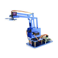 Lengan Robot Raspberry Pi Generasi ke-4 Tipe B Lengan Robot Logam Empat Derajat Kebebasan Raspberry Pi 3B+/4B