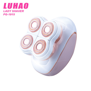 Épilateur Kemei PG-1915 rose pour femmes, 4 lames rotatives en acier inoxydable, épilateur corporel pour femmes, rasoir pour poils féminins, fournisseur de qualité - Product Image 1