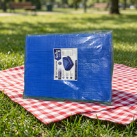 Lona de Alta Calidad Tipo K para Picnic, Lona de HDPE, Material de PE, Superficie Mate Impermeable, 40-80 GSM, Personalizable