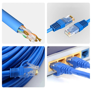 Câble réseau intérieur RJ45 avec gaine PVC, fil de cuivre Cat 5e 6 Cat5e Cat6 UTP FTP, cordon de brassage pour utilisation informatique - Product Image 6