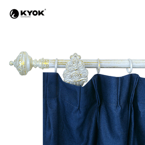 KYOK Factory Barra <span class=keywords><strong>de</strong></span> cortina <span class=keywords><strong>de</strong></span> color dorado retro <span class=keywords><strong>de</strong></span> 28mm y pista para el hogar o el hotel Excelente <span class=keywords><strong>valor</strong></span> - Product Image 6