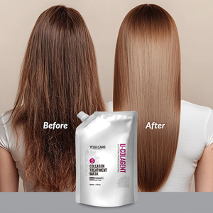 Yogi Care 800ml <span class=keywords><strong>Masque</strong></span> capillaire réparateur hydratant en profondeur à l'huile d'argan et au collagène végétal pour cheveux abîmés - Product Image 1