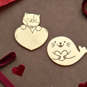 Vente chaude Ins Style Romantique Amour Coeur Marqué Acrylique Gâteau Décor Saint Valentin Cupcake Ornement En Vrac - Product Image 6