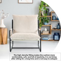 Fauteuil inclinable de loisir moderne nordique contemporain à touffe unique, cadre en bois massif, tissu, design de luxe léger, meubles de maison