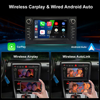 Autoradio 7 pouces avec écran multimédia USB, divertissement pour sièges arrière pour Audi A4, CarPlay sans fil, Android Auto