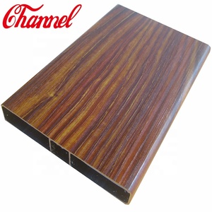 OEM profilo di estrusione di alluminio a grana di legno per decorazioni di mobili - Product Image 2