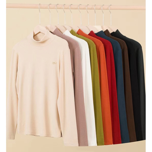Chemise décontractée à col montant pour homme, nouvelle collection hiver, couleur unie, chaude et tendance, douce pour la peau - Product Image 1