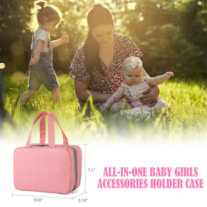 Organisateur d'accessoires de cheveux pour épingles à cheveux pour bébés filles sac de rangement à barrette multi-poches sac de rangement pour petites filles - Product Image 6