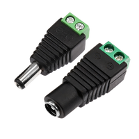 5,5x2,1mm stroomadapter 12V 10A nominaal 5,5*2,1mm DC mannelijke vrouwelijke stroomadapterconnector IP55 hoge stabiliteit koperen kabelboom