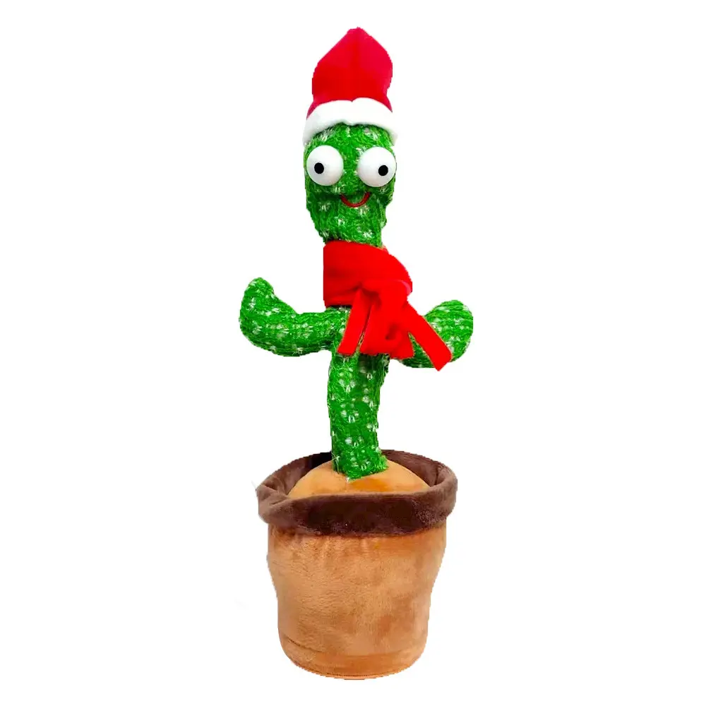 Hot Sale Songs Singing Talking Record Repeating What You Say Dancing Cactus Plush Toy Electric Cactus Toy