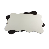 Tapis de salle à manger pour chien imperméable, résistant à l'huile et aux taches, en PVC facile à nettoyer