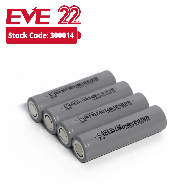 EVE 18650 3500Mah Batterie wiederauf ladbare Batterie Lithium zelle Li-Ion Bateria 3.6V 3200mah hohe Kapazität für Unterhaltung elektronik