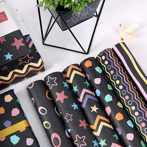 Hengwen Holiday Black Striped Gift Wrapping Paper For Birthday Craft DIY Book Cover Wholesale Available - Product Image 4