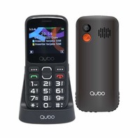 Teléfono para Personas Mayores Odm 4G Linux con Pantalla Grande en Español, Diseño de Barra, Base de Carga, Botones Grandes, Voz HD, Doble SIM, Linterna y Radio FM