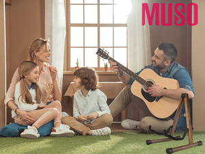 Supporto per chitarra pieghevole supporto in legno per chitarra classica - Product Image 6