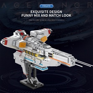 Juhang 783 Lagrange Series Ruby Class Airplane Building Block Model with Lights <b>Educational</b> <b>Toy</b> 10 Pieces for 8 13 Years Unisex - Product Image 3