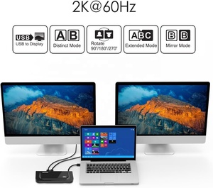 Estación de Trabajo VGA <span class=keywords><strong>USB</strong></span> Wavlink UG39DK4, Estación de Acoplamiento para Mac y Windows con Dos Monitores 1080P 2K, Estación de Acoplamiento Universal DisplayLink WAVLINK - Product Image 3