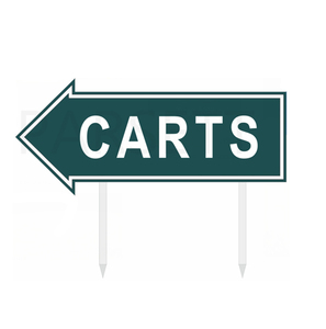 Voiturettes <span class=keywords><strong>de</strong></span> golf en plastique recyclé durable Marqueur directionnel Boîte en T résistant aux intempéries Signe <span class=keywords><strong>de</strong></span> <span class=keywords><strong>flèche</strong></span> avec pointes - Product Image 1